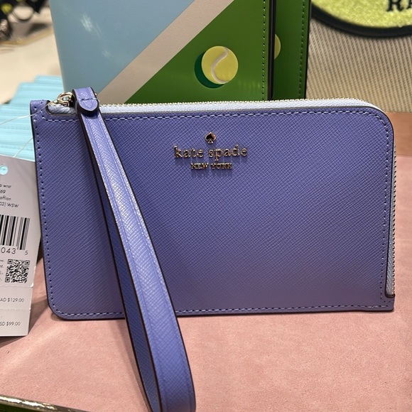 Kate Spade Lucy Small L-zip Wristlet
Evening Blue Iris Multi
NWT - Picture 15 of 16